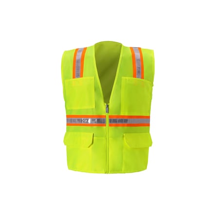 Multi-Pocket Safety Vest, 2X-Large, Lime